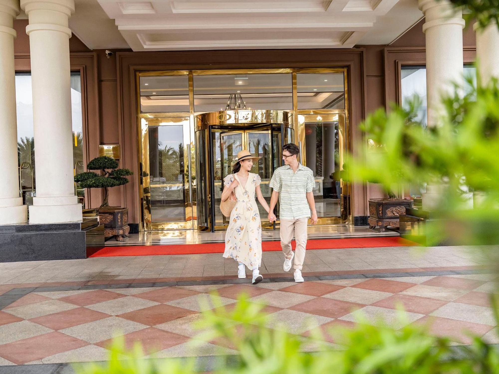 Dlg岘港酒店 外观 照片 Entrance of the hotel